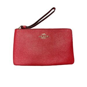 Coach corner zip wristlet